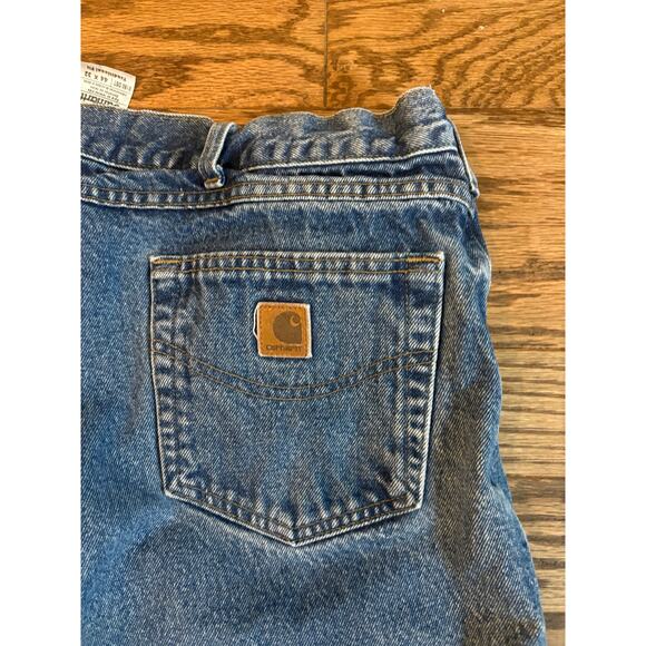 Vintage Y2K Mens 36X34 Carhartt B180 DST Jeans Traditional Fit Leather Patch - Picture 9 of 9